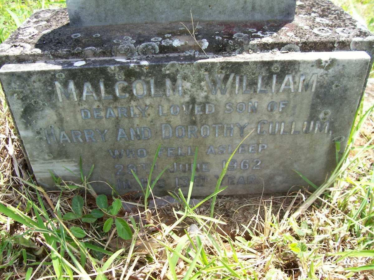 CULLUM Malcolm William -1962