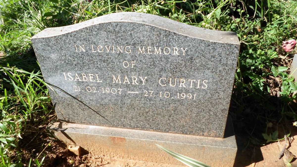 CURTIS Isabel Mary 1907-1991