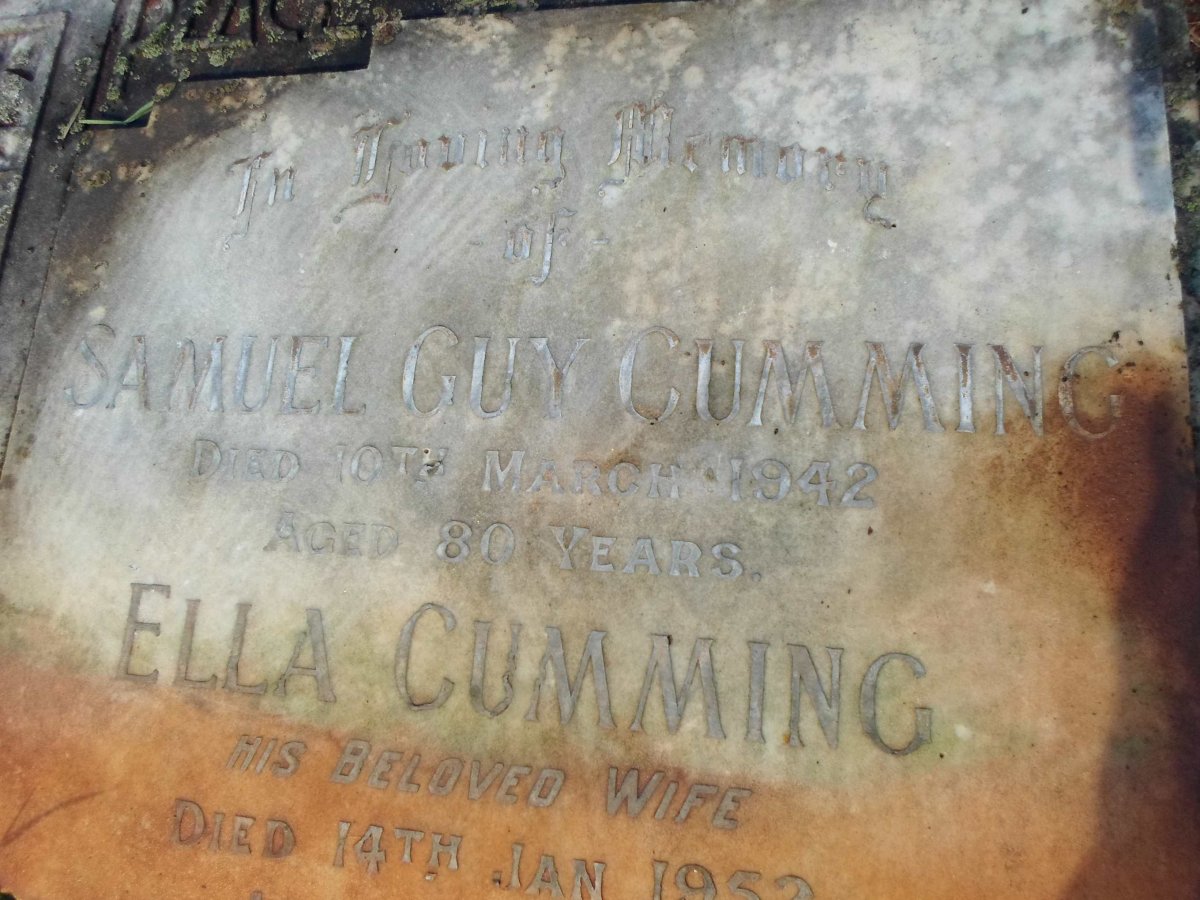 CUMMING Samuel Guy -1942 &amp; Ella -1952