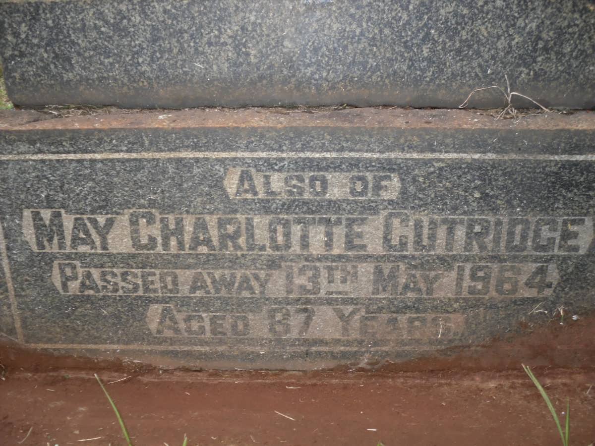 CUTRIDGE May Charlotte -1964 :: CUTRIDGE Felix Stuart -1925