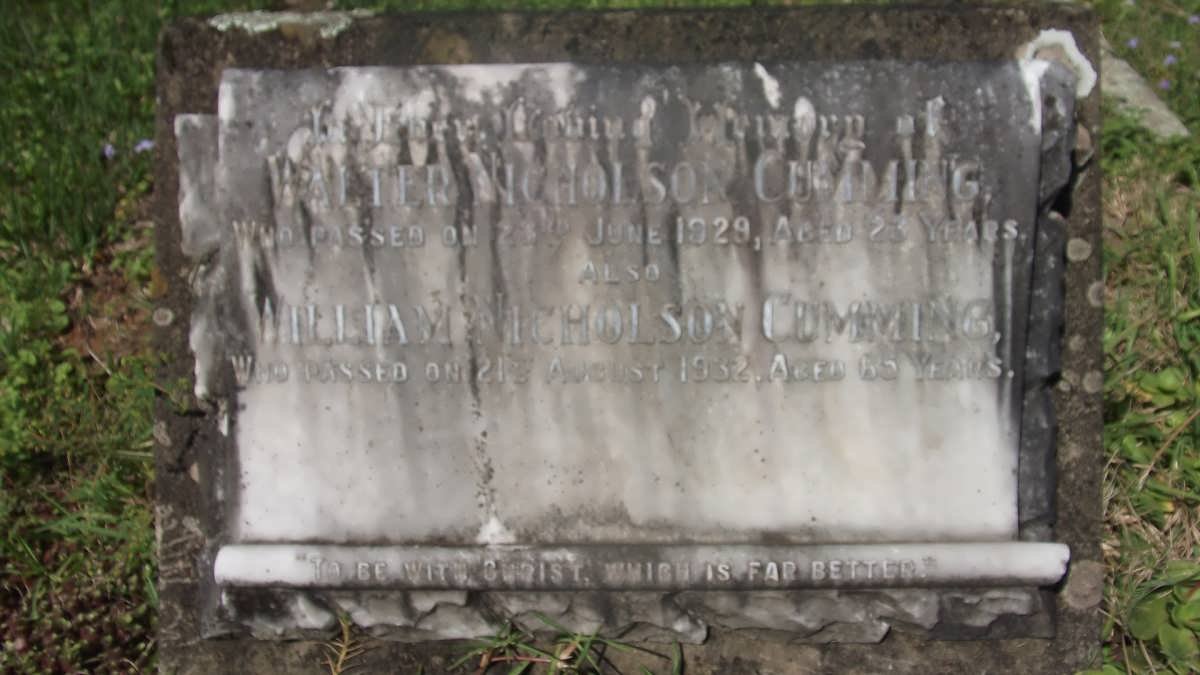 CUMMING Walter Nicholson -1929 :: CUMMING William Nicholson -1932