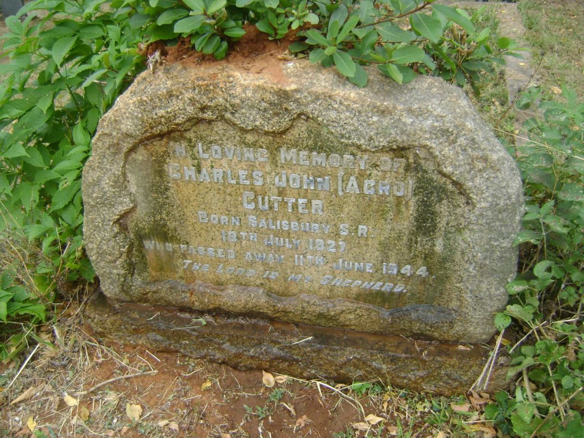 CUTTER Charles John 1927-1944