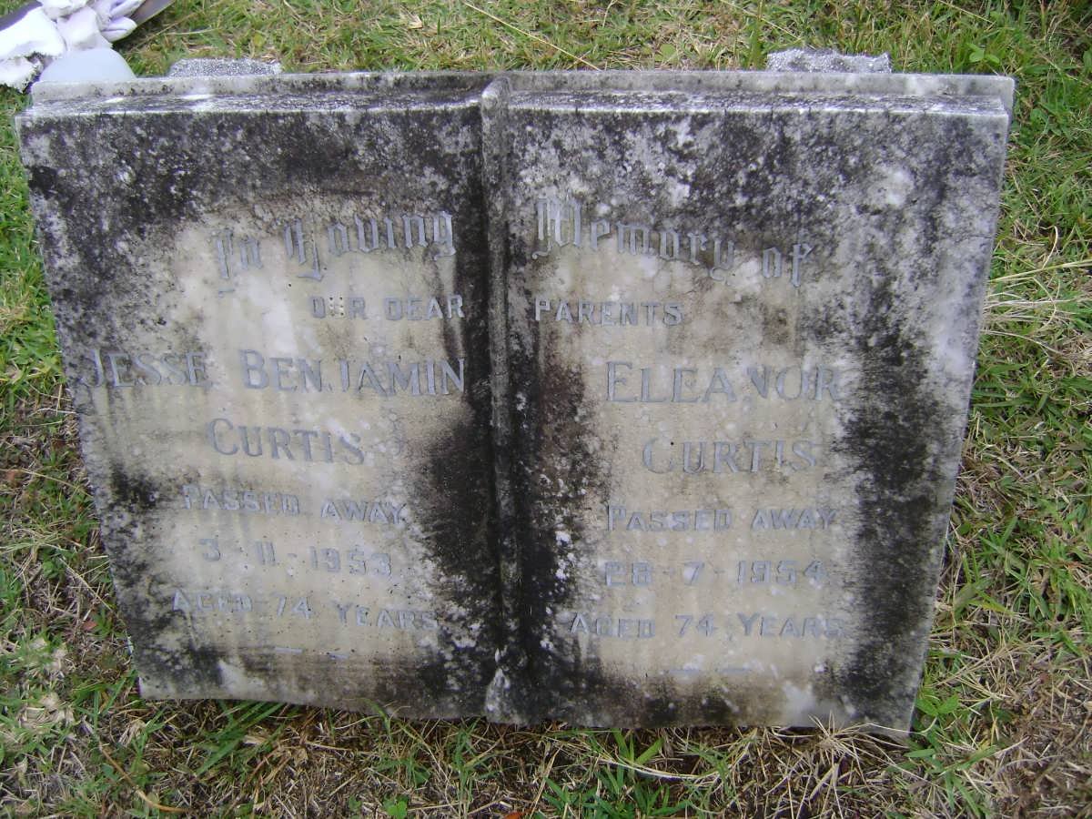 CURTIS Jesse Benjamin -1953 &amp; Eleanor -1954