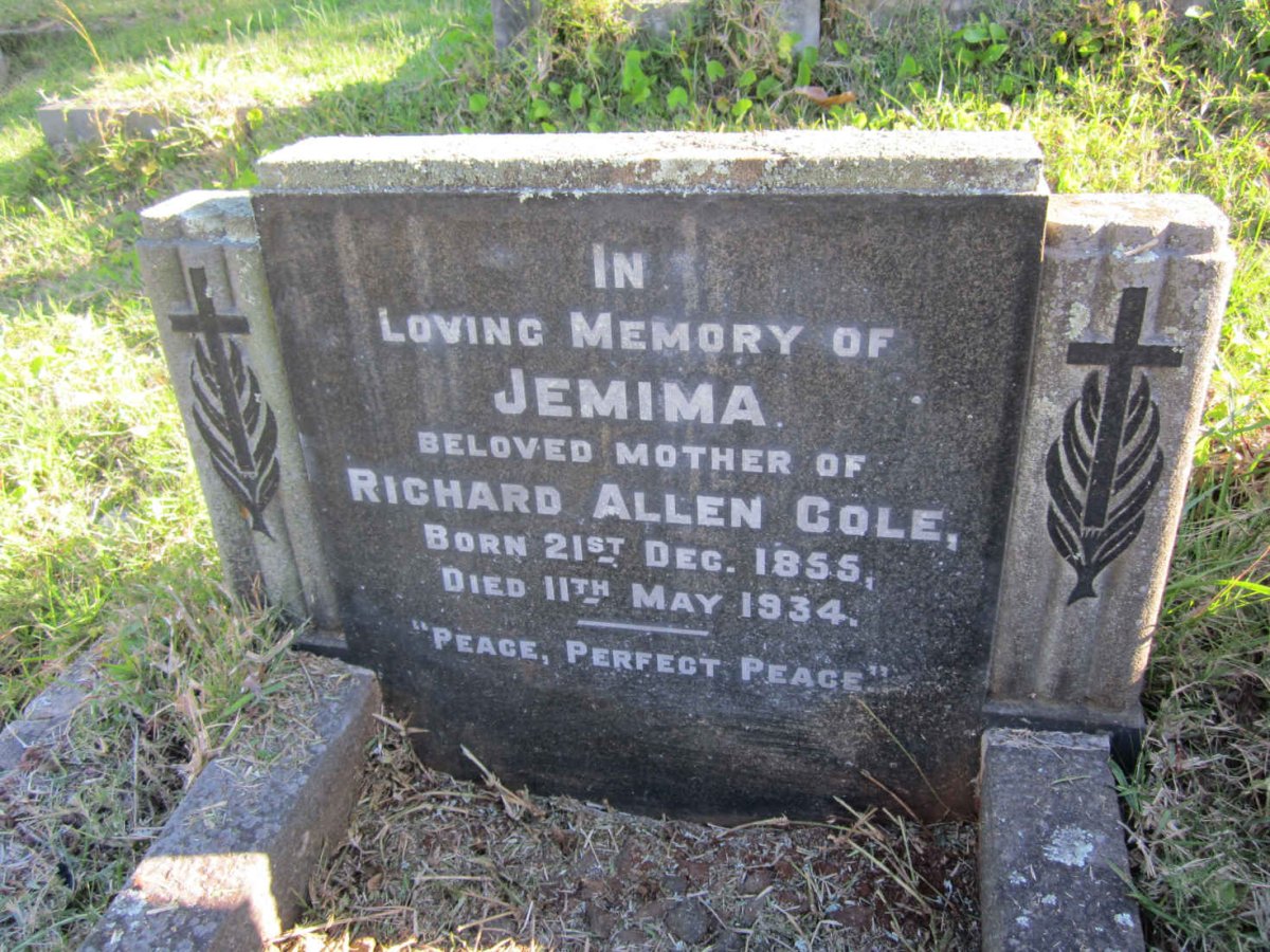 COLE Jemima 1855-1934