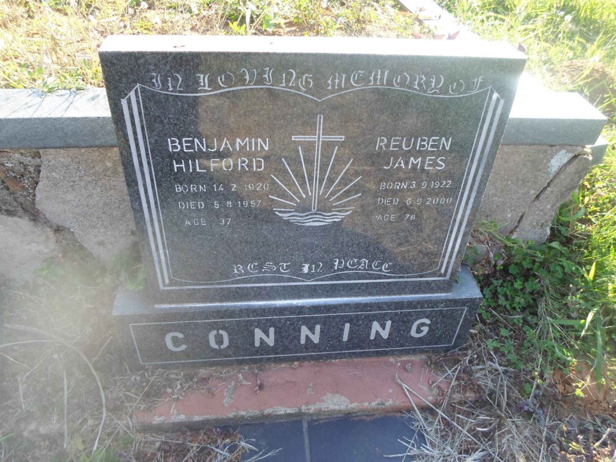 CONNING Benjamin Hilford 1920-1957 :: CONNING Reuben James 1922-2000