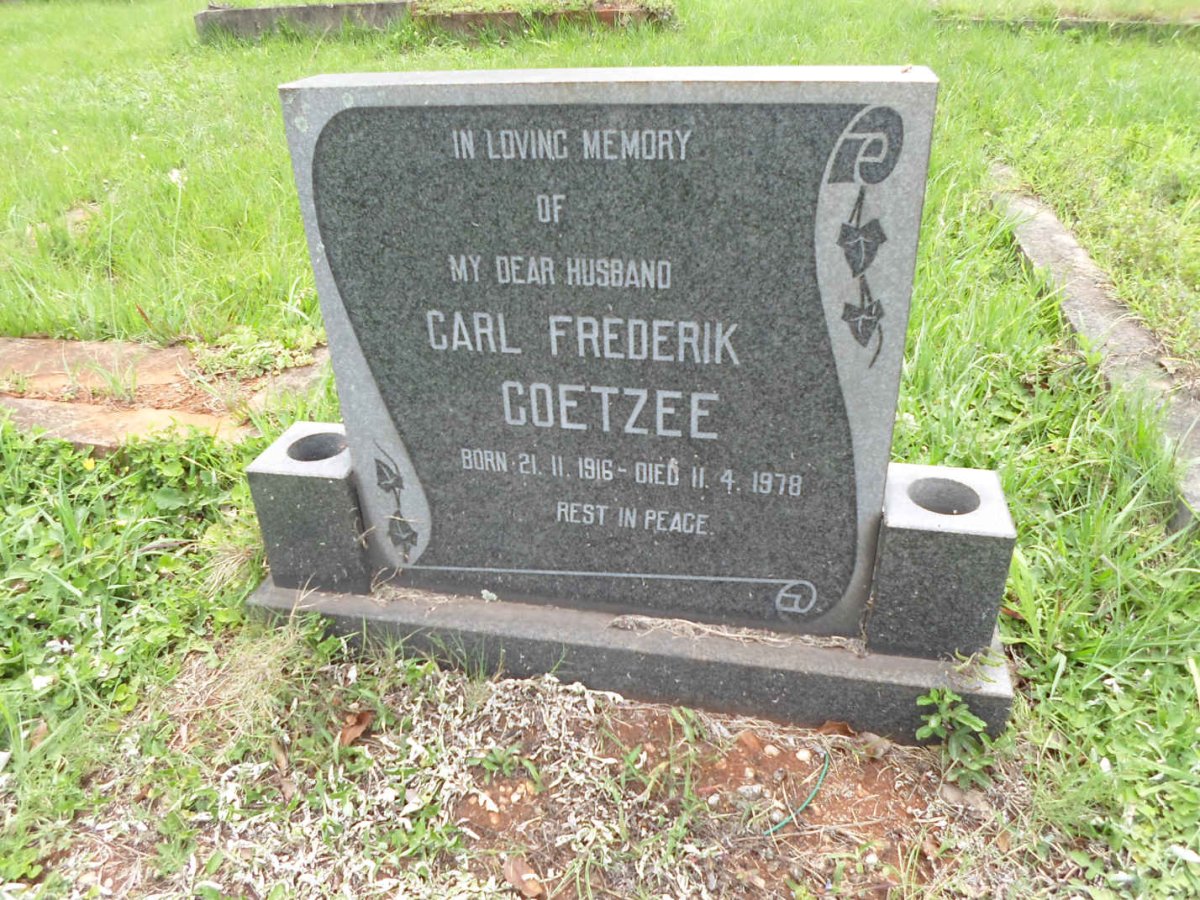 COETZEE Carl Frederik 1916-1978