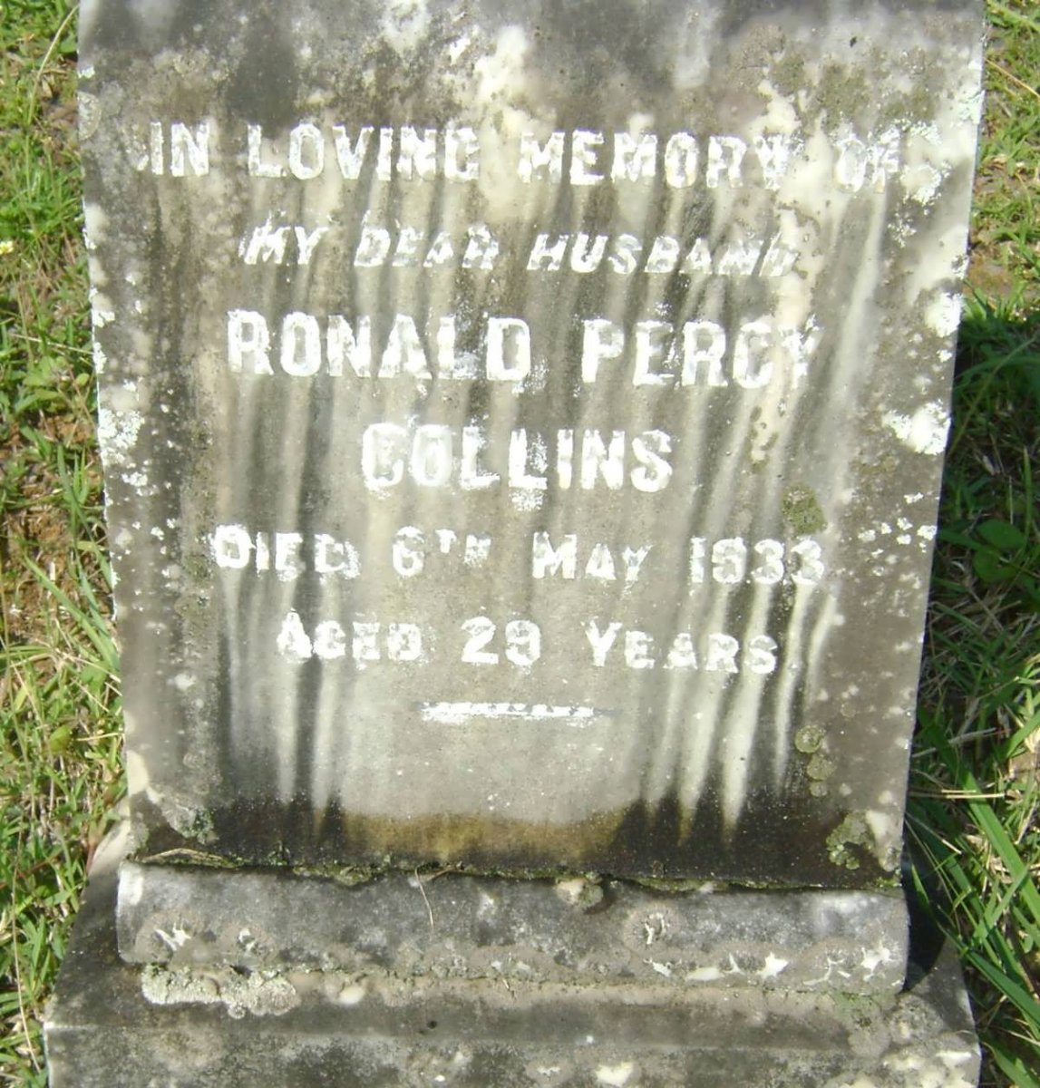 COLLINS Ronald Percy -1933