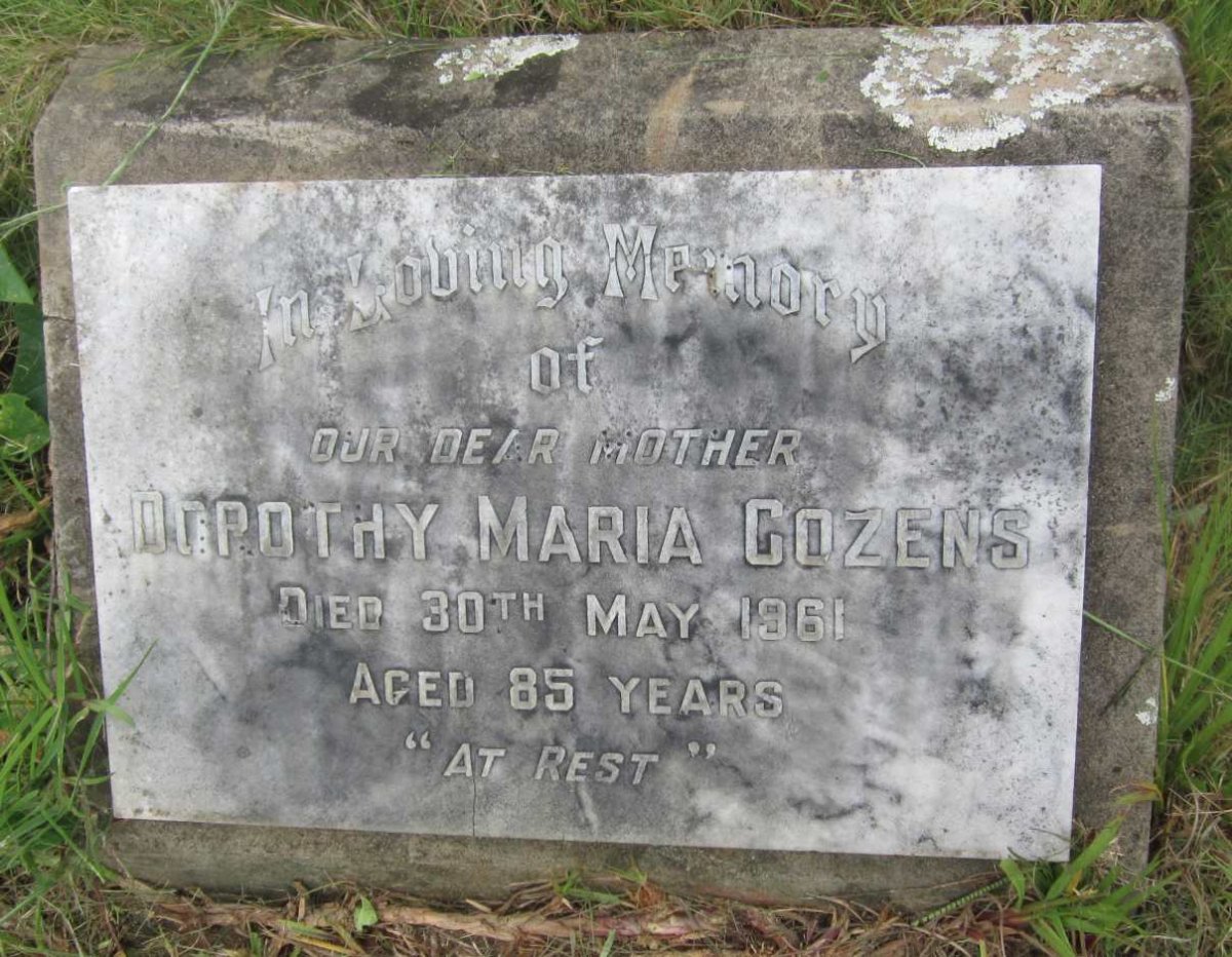 COZENS Dorothy Maria -1961
