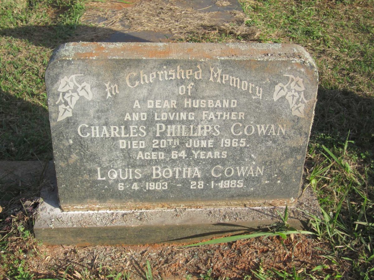 COWAN Charles Phillips -1965 :: COWAN Louis Botha 1903-1985