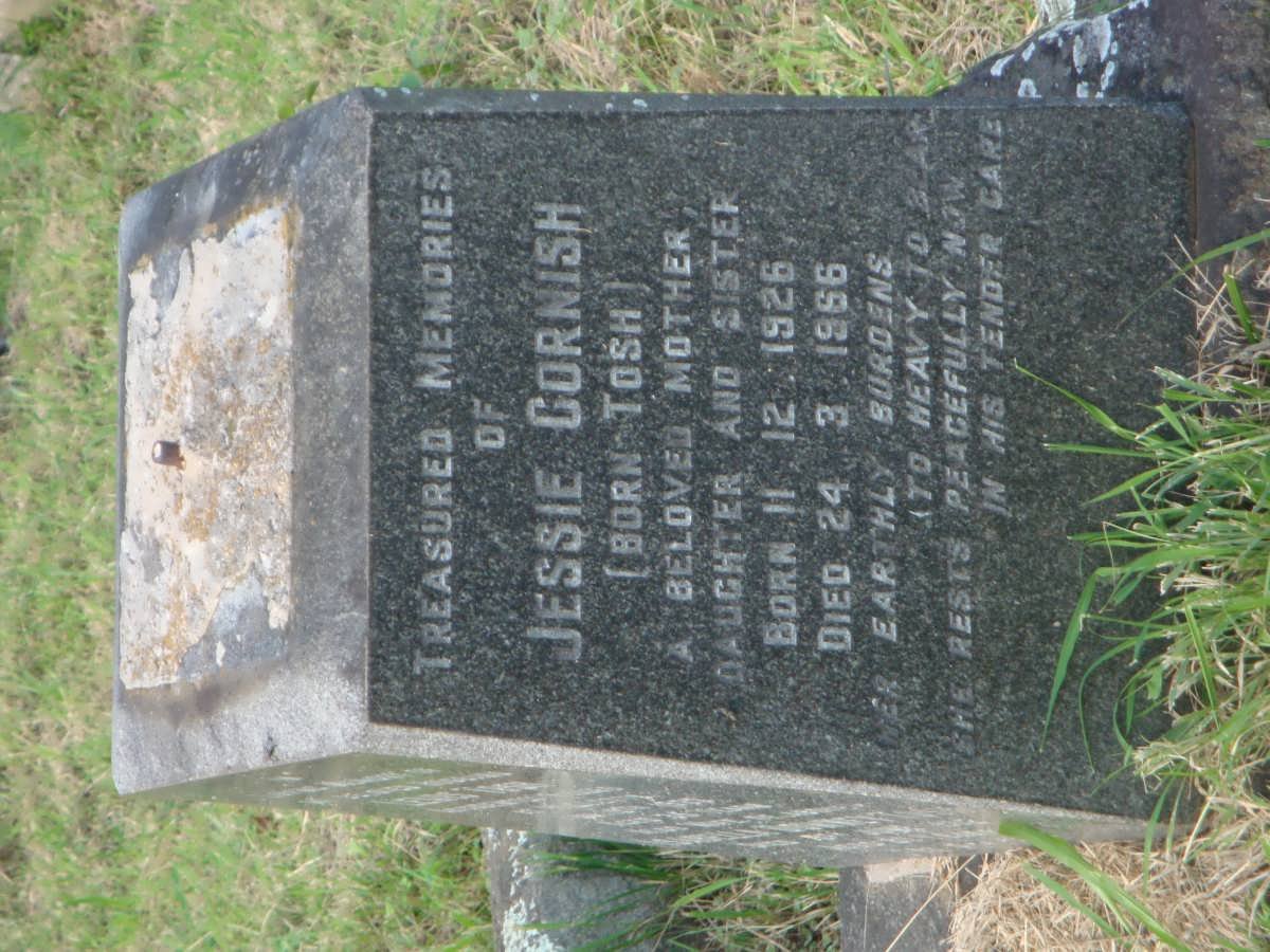 CORNISH Jessie nee TOSH 1926-1966