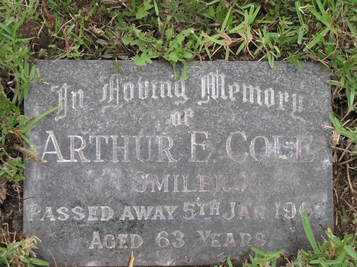 COLE Arthur E. -1967