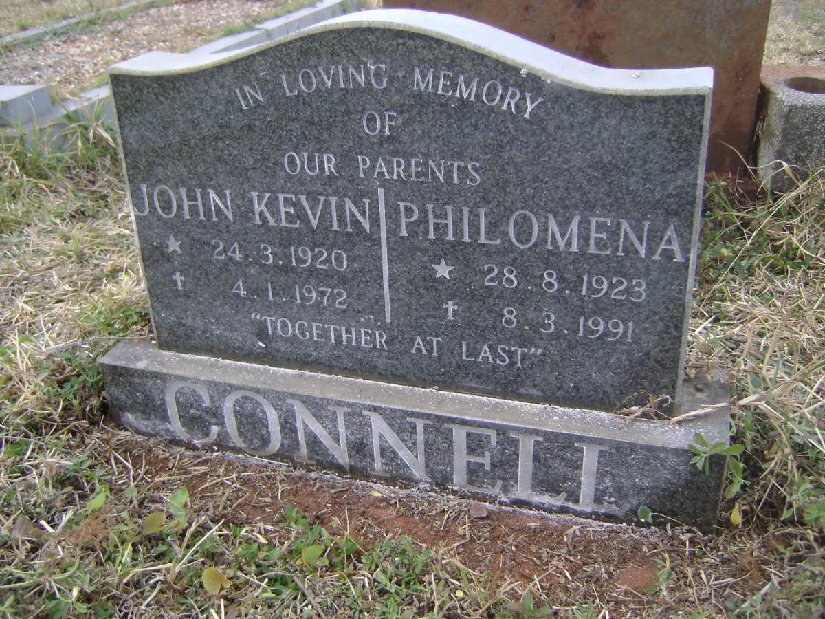 CONNELL John Kevin 1920-1972 &amp; Philomena 1923-1991