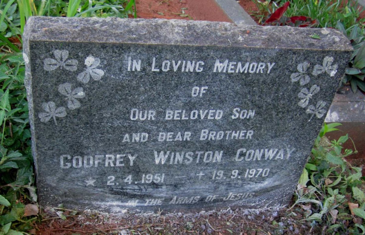CONWAY Godfrey Winston 1951-1970