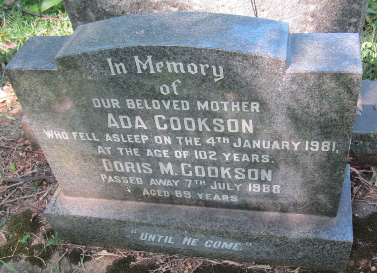 COOKSON Ada -1981 :: COOKSON Doris M. -1988