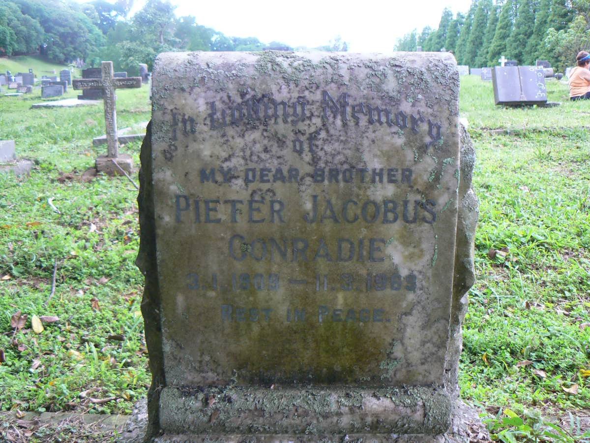 CONRADIE Pieter Jacobus 19?3-1963