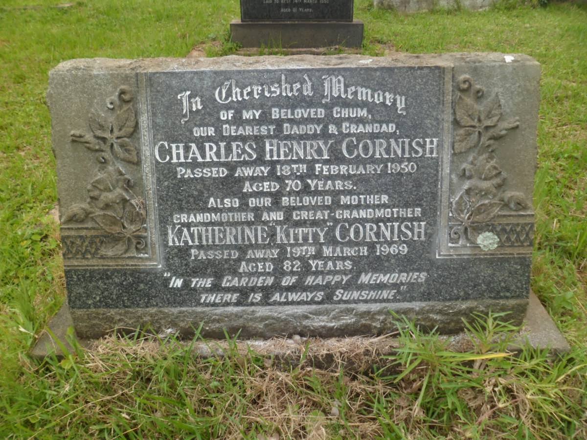 CORNISH Charles Henry -1950 &amp; Katherine -1969
