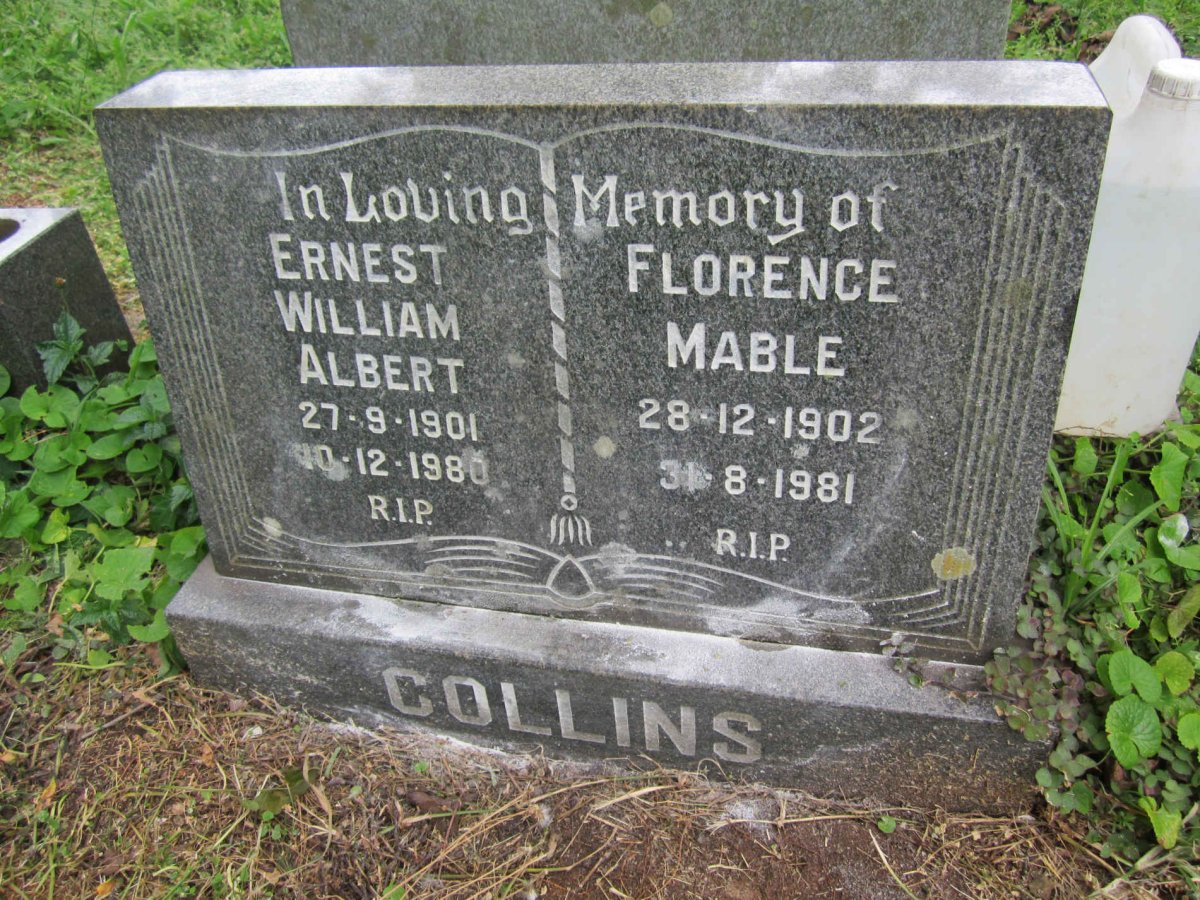 COLLINS Ernest William Albert 1901-1980 &amp; Florence Mable 1902-1981