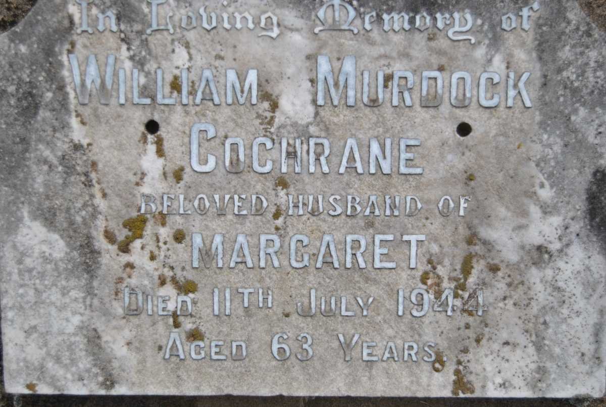 COCHRANE William Murdock -1944
