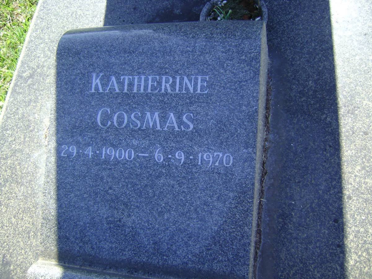 COSMAS Harry 1899-1954 &amp; Katherine 1900-1970