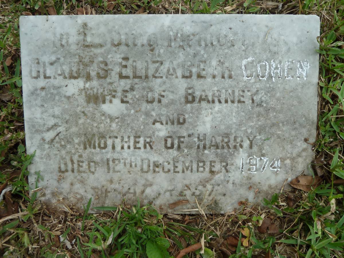 COHEN Gladys Elizabeth -1974 :: SELBY Johanna Magdalena -1967