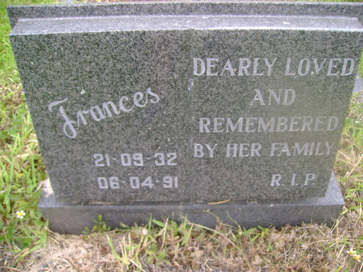 MASON Frances Brendan 1932-1991