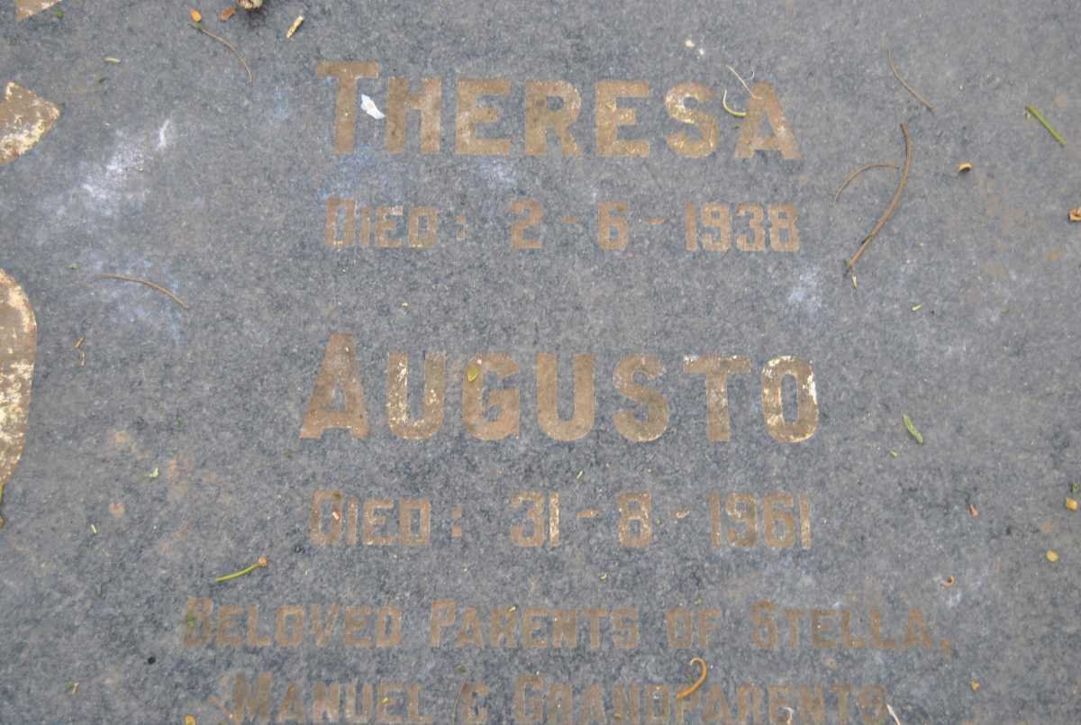 CORREA Augusto -1961 &amp; Theresa -1938 :: CORREA Manuel 1930-1990