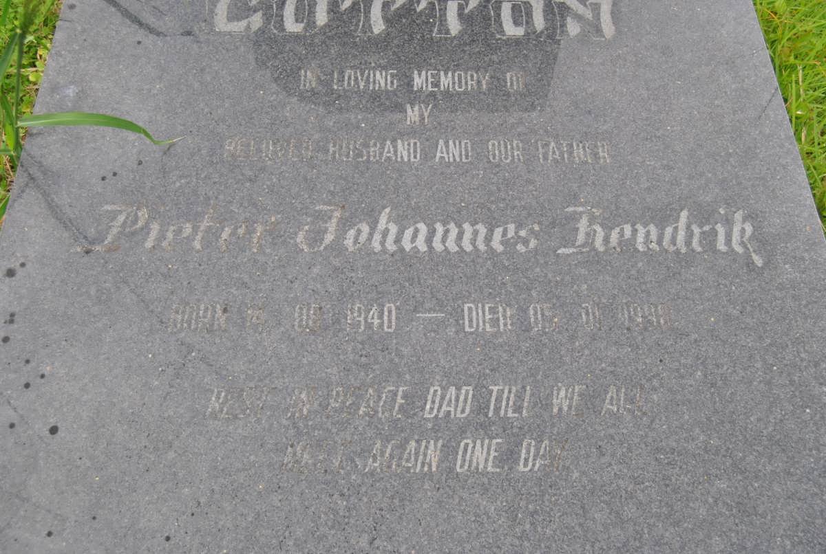 COTTON Pieter Johannes Hendrik 1940-1998
