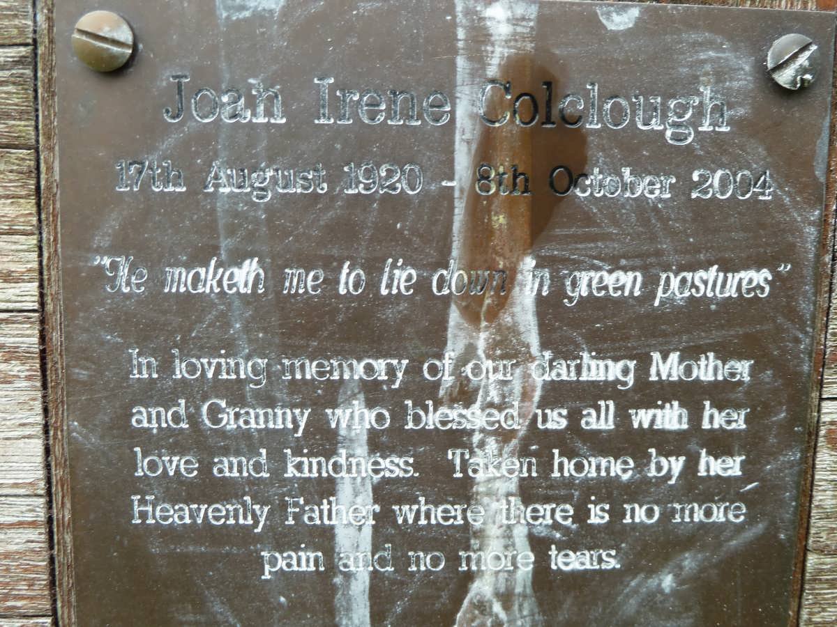 COLCLOUGH Joan Irene 1920-2004