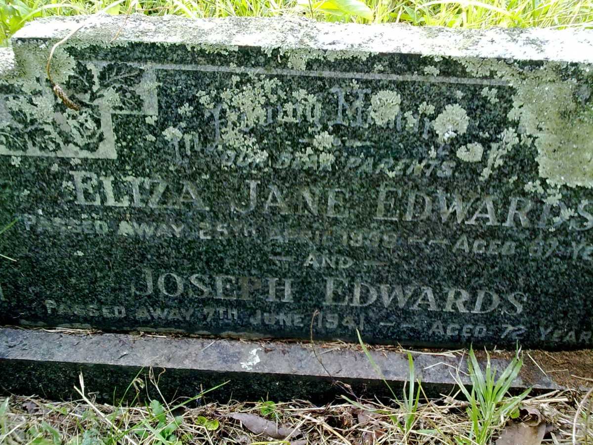  EDWARDS Joseph -1941 &amp; Eliza Jane -1939