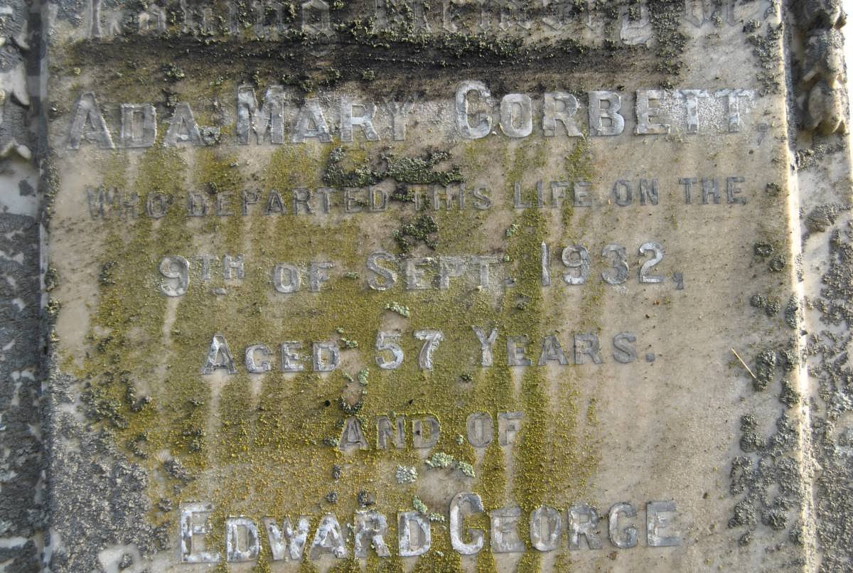 CORBETT Edward George -1937 &amp; Ada Mary -1932 :: CORBETT Ernest Stuart -1941