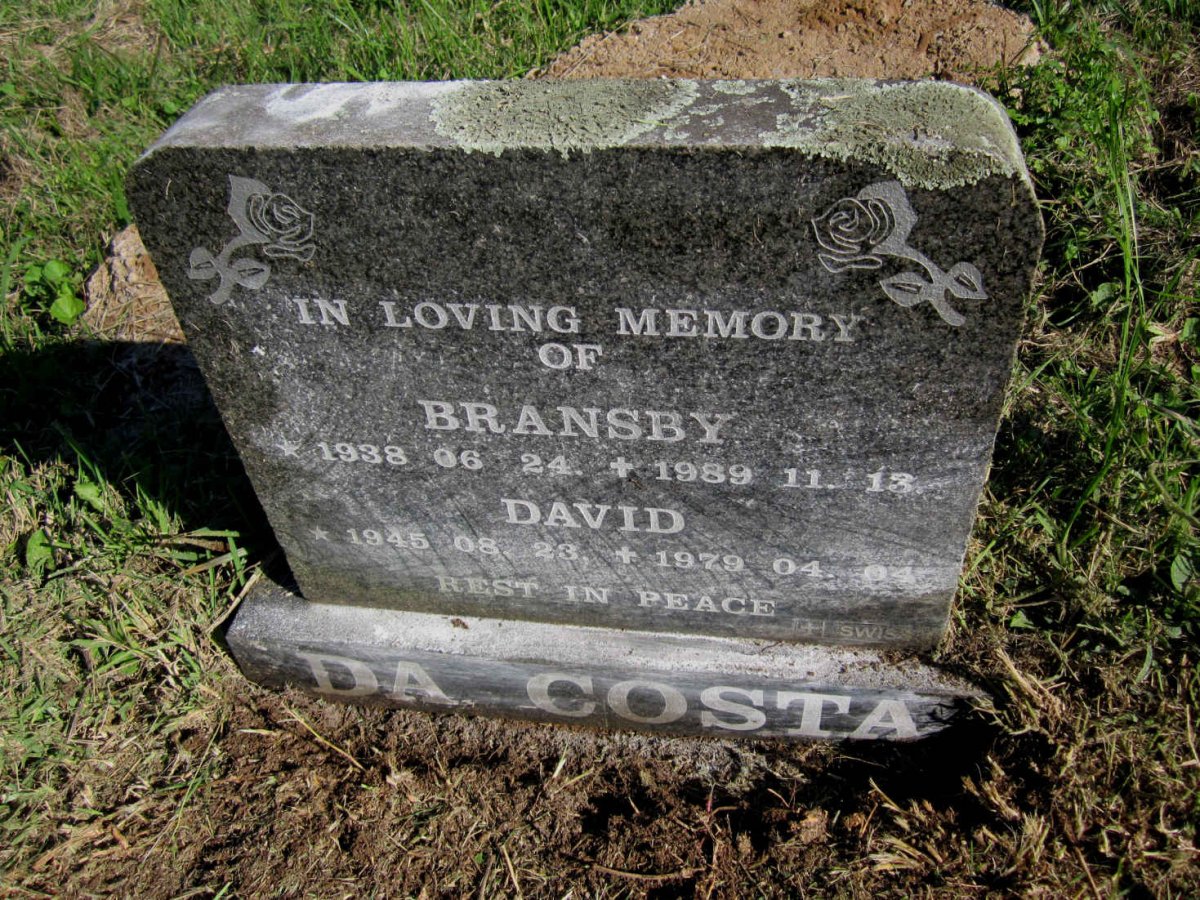 COSTA Bransby, da 1938-1989 :: DA COSTA David 1945-1979