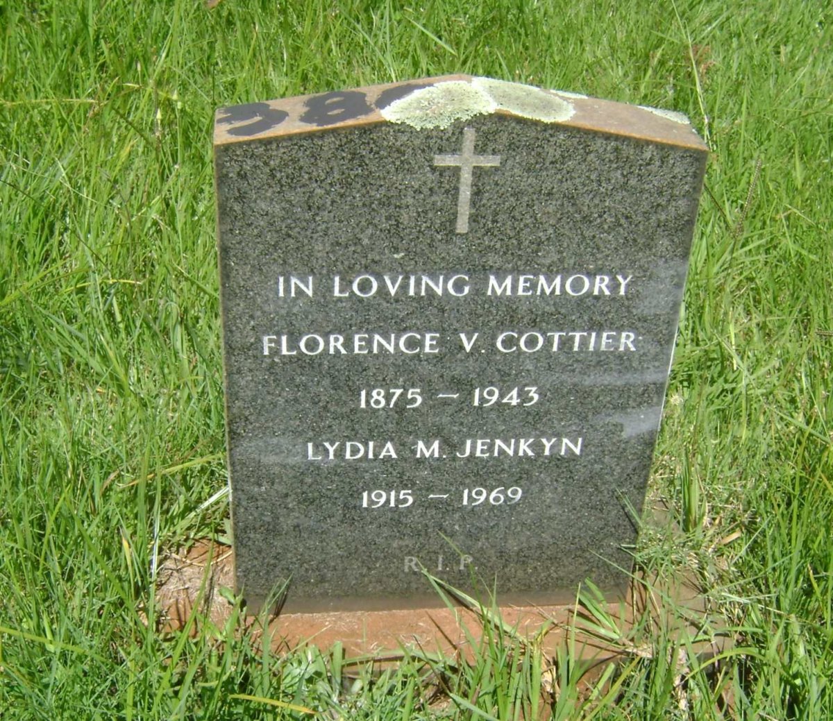 COTTIER Florence V. 1875-1943 :: JENKYN Lydia M. 1915-1969