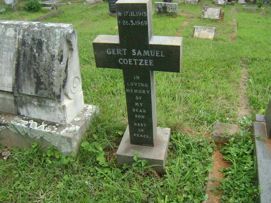 COETZEE Gert Samuel 1915-1969
