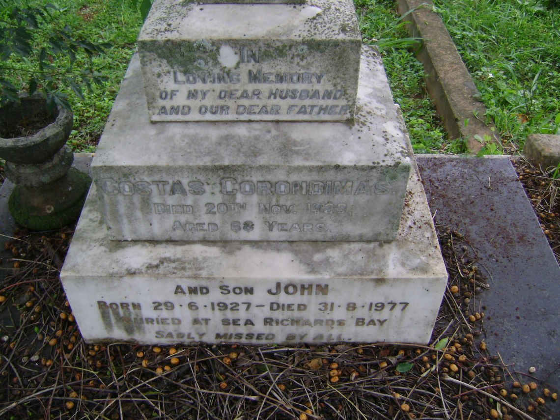 CORONDIVIAS Costas -1939   :: CORONDIVIAS John 1927-1977