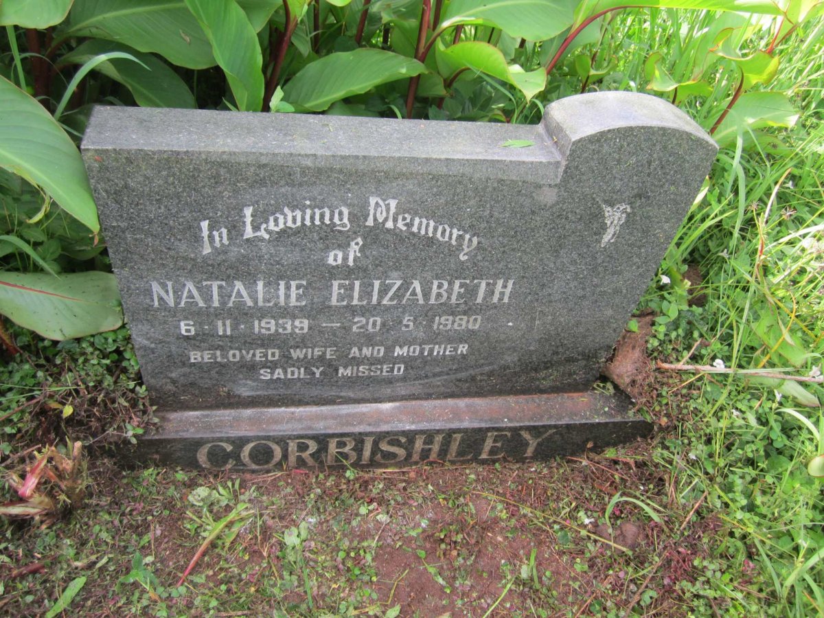 CORBISHLEY Natalie Elizabeth 1939-1980