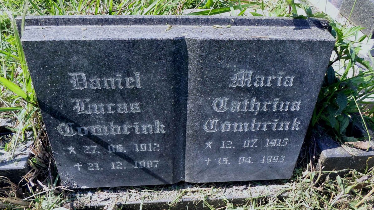COMBRINK Daniel Lucas 1912-1987 &amp; Maria Cathrina 1915-1993