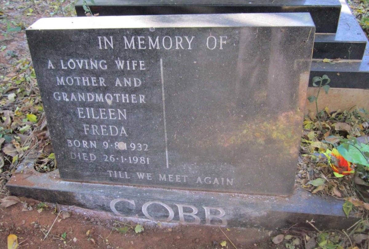 COBB Eileen Freda 1932-1981