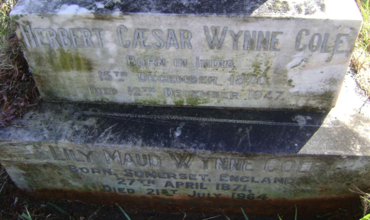 COLE Herbert Caesar, WYNNE 1870-1947