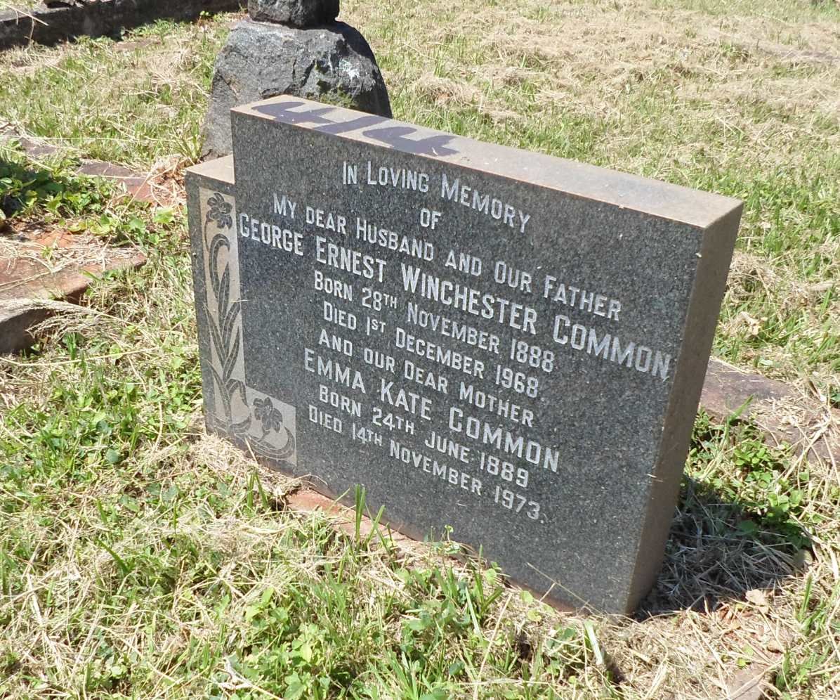 COMMON George Ernest Winchester 1888-1968 &amp; Emma Kate 1889-1973