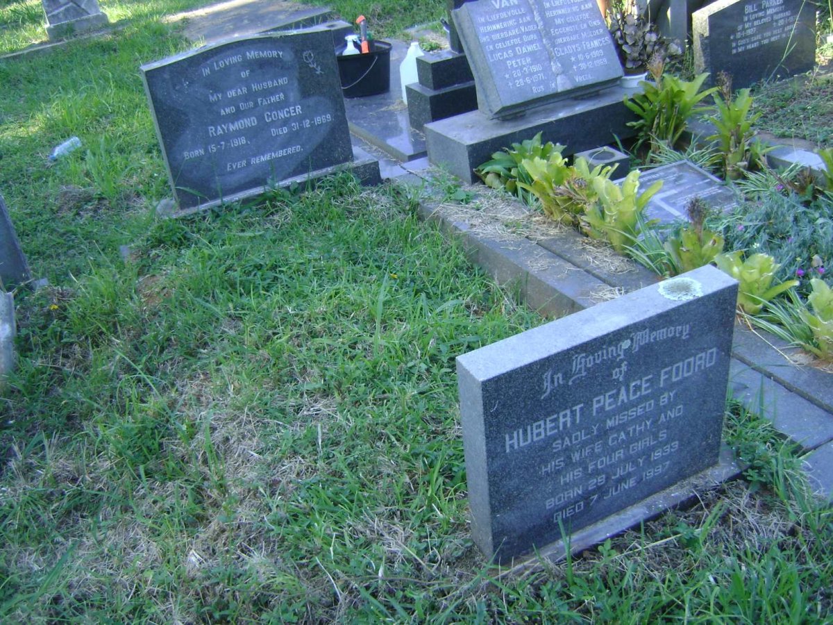 CONCER Raymond 1918-1969 :: FOORD Hubert Peace 1933-1997