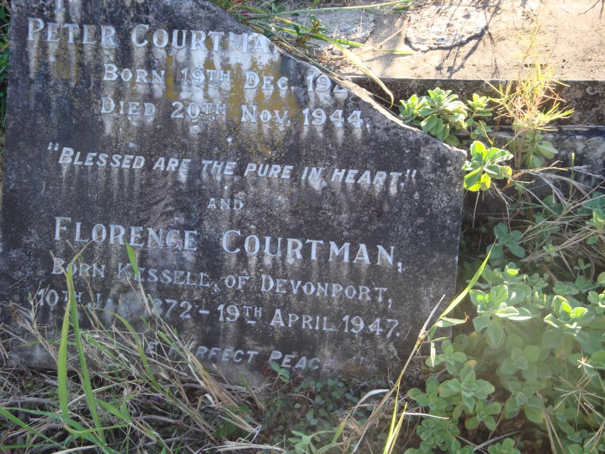 COURTMAN Florence 1872-1947 :: ADAMSON Peter Courtman 1929-1944
