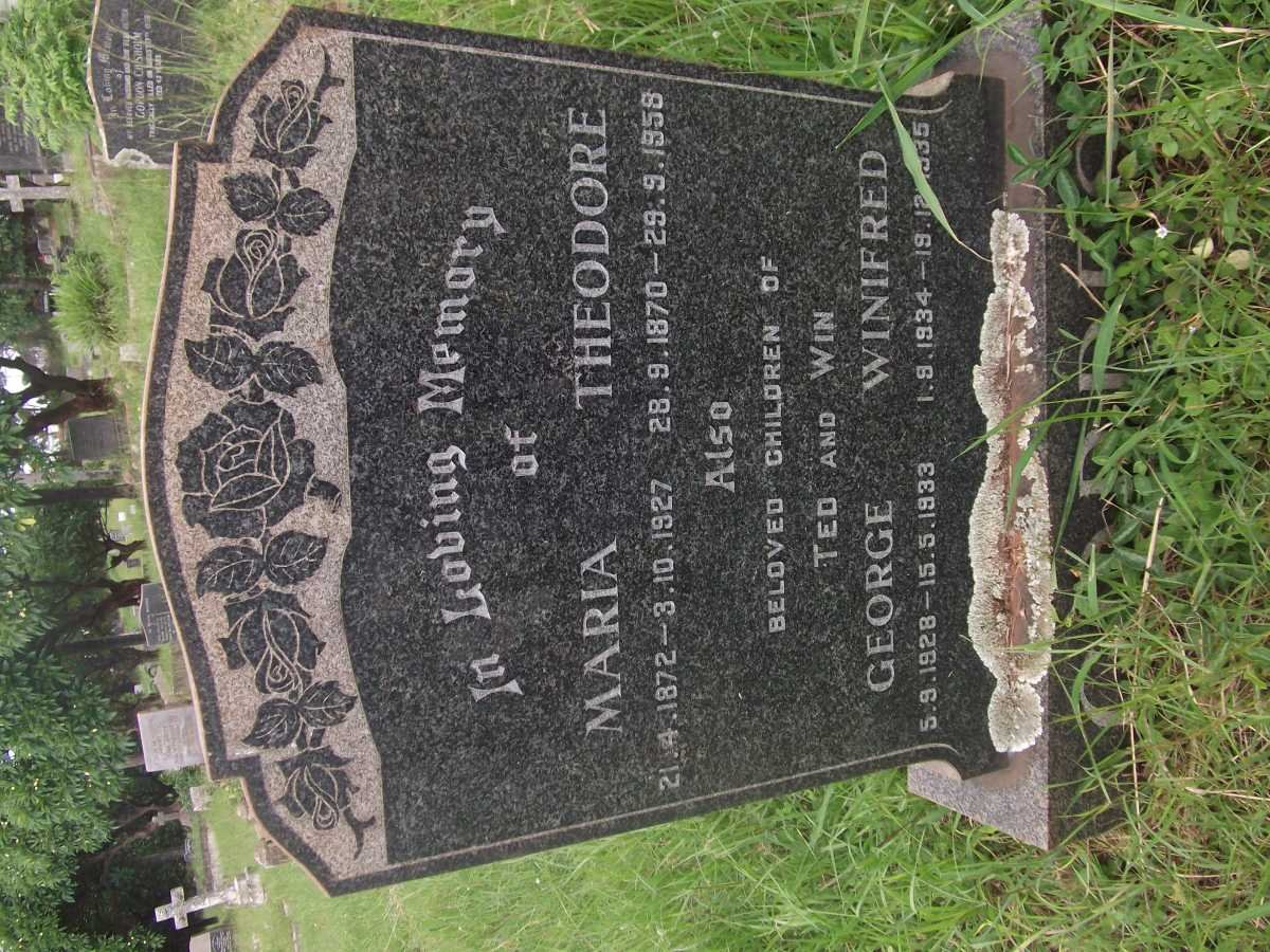 CORDES Theodore 1870-1958 &amp; Maria 1872-1927 :: CORDES George 1928-1933 :: CORDES Winifred 1934-1935