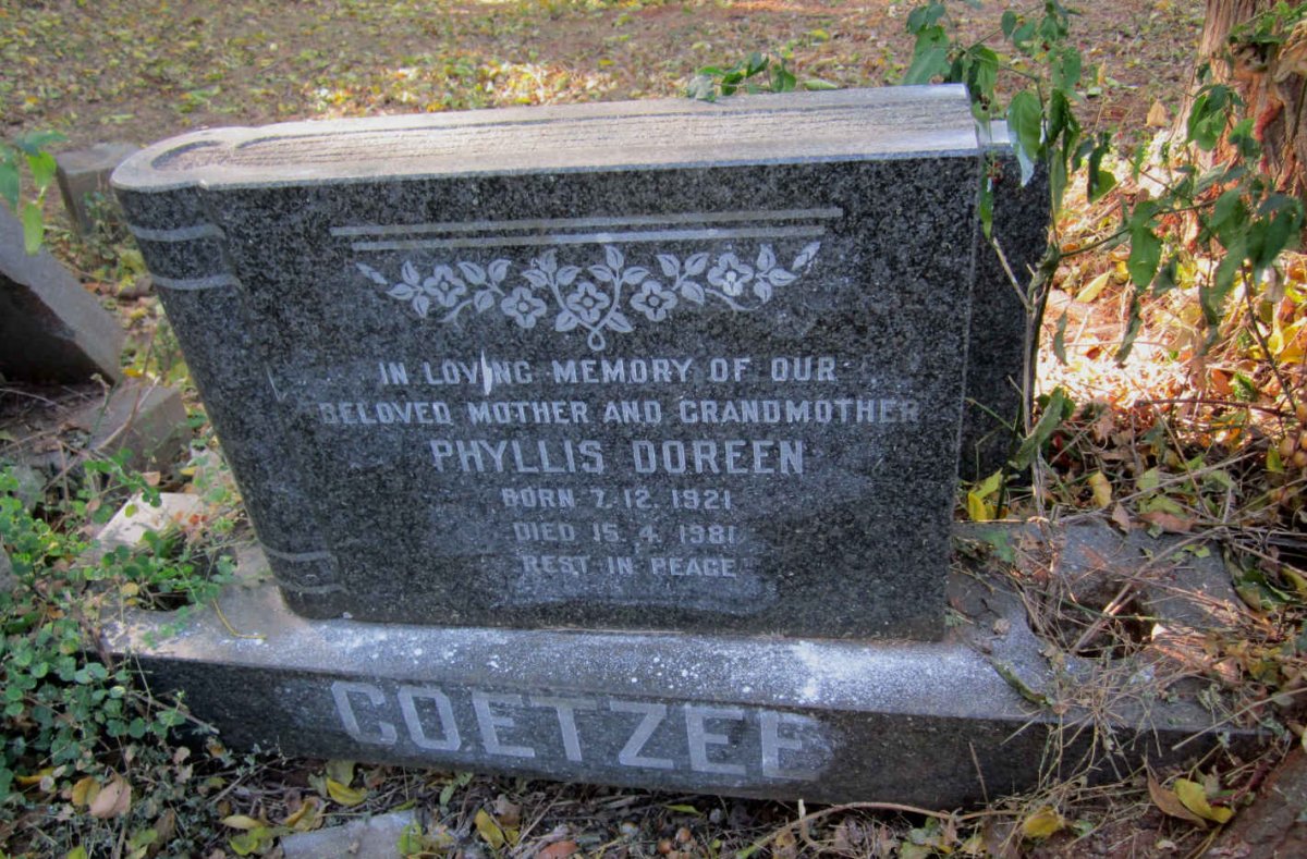 COETZEE Phyllis Doreen 1921-1981