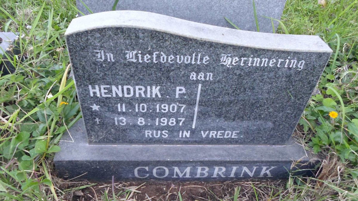 COMBRINK Hendrik P. 1907-1987
