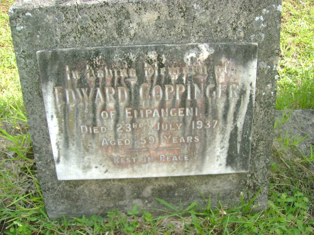 COPPINGER Edward -1937