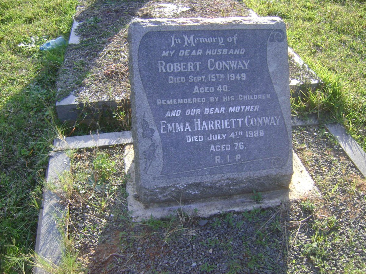 CONWAY Robert -1949 &amp; Emma Harriett -1988