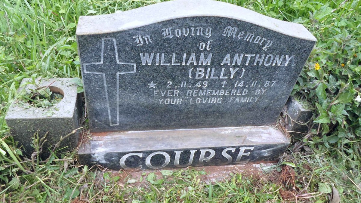 COURSE William Anthony 1949-1987