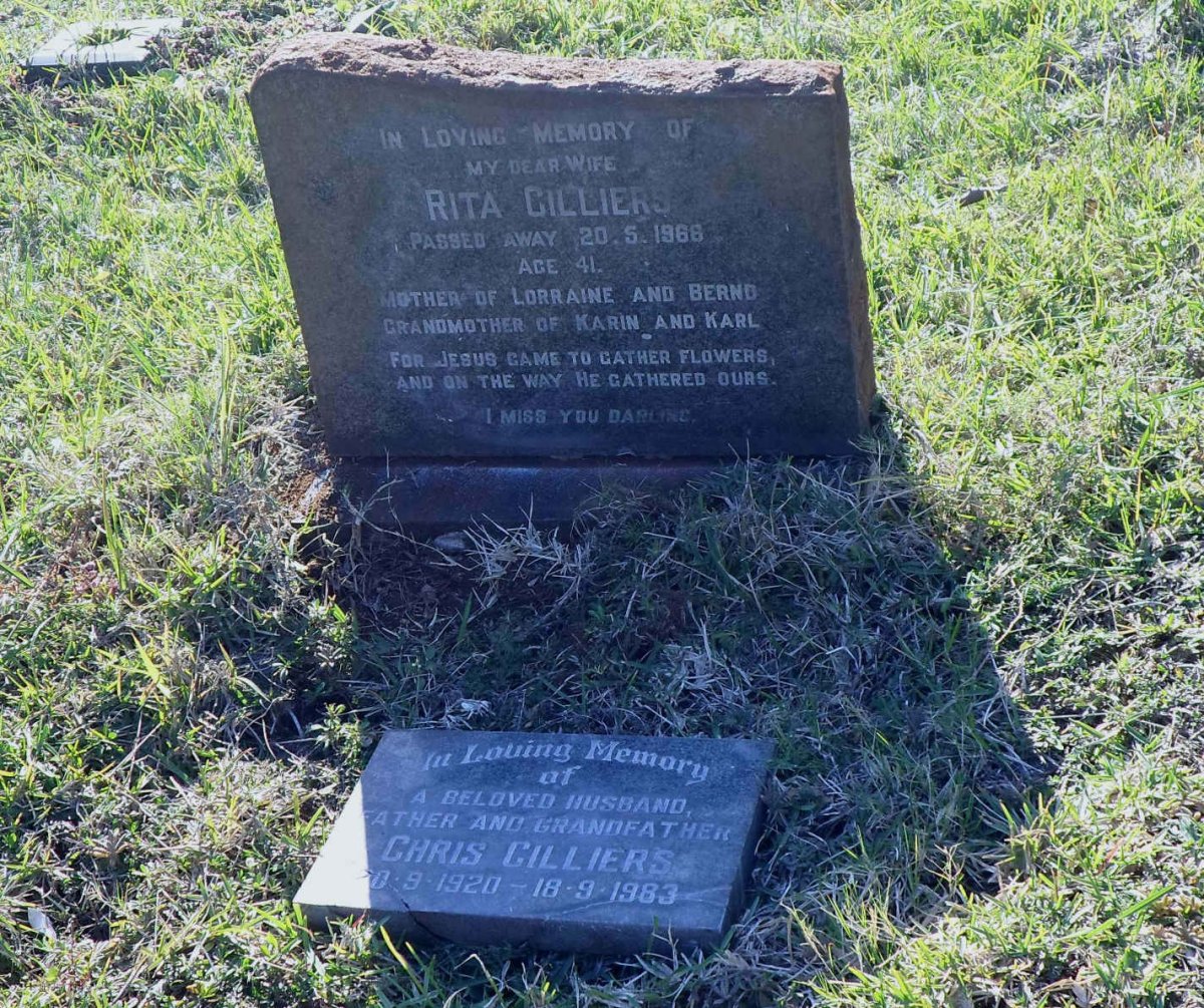 CILLIERS Chris 1920-1983 &amp; Rita -1966