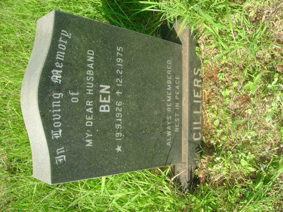CILLIERS Ben 1926-1975