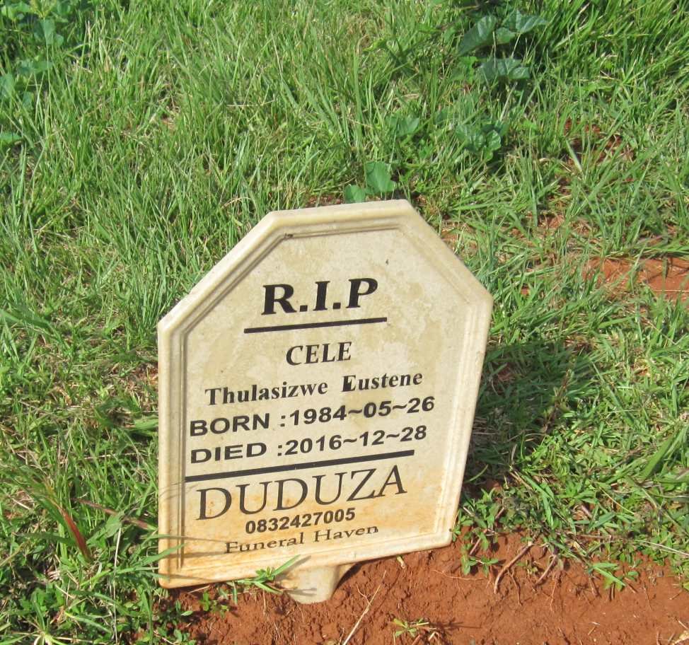 CELE Thulasizwe Eustene 1984-2016